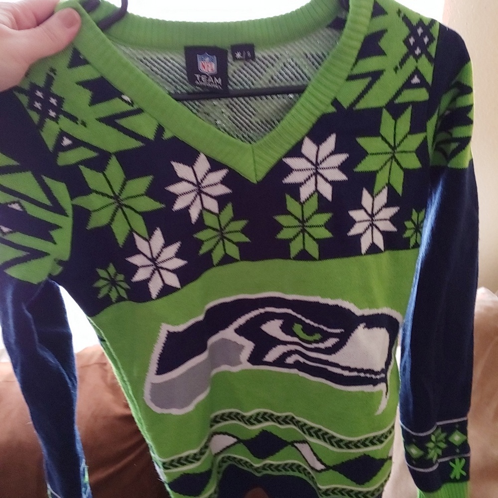 Adorable Seattle Seahawks sweater